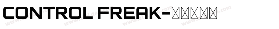 Control Freak字体转换